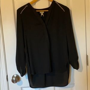 Black Dynamite Studded Blouse